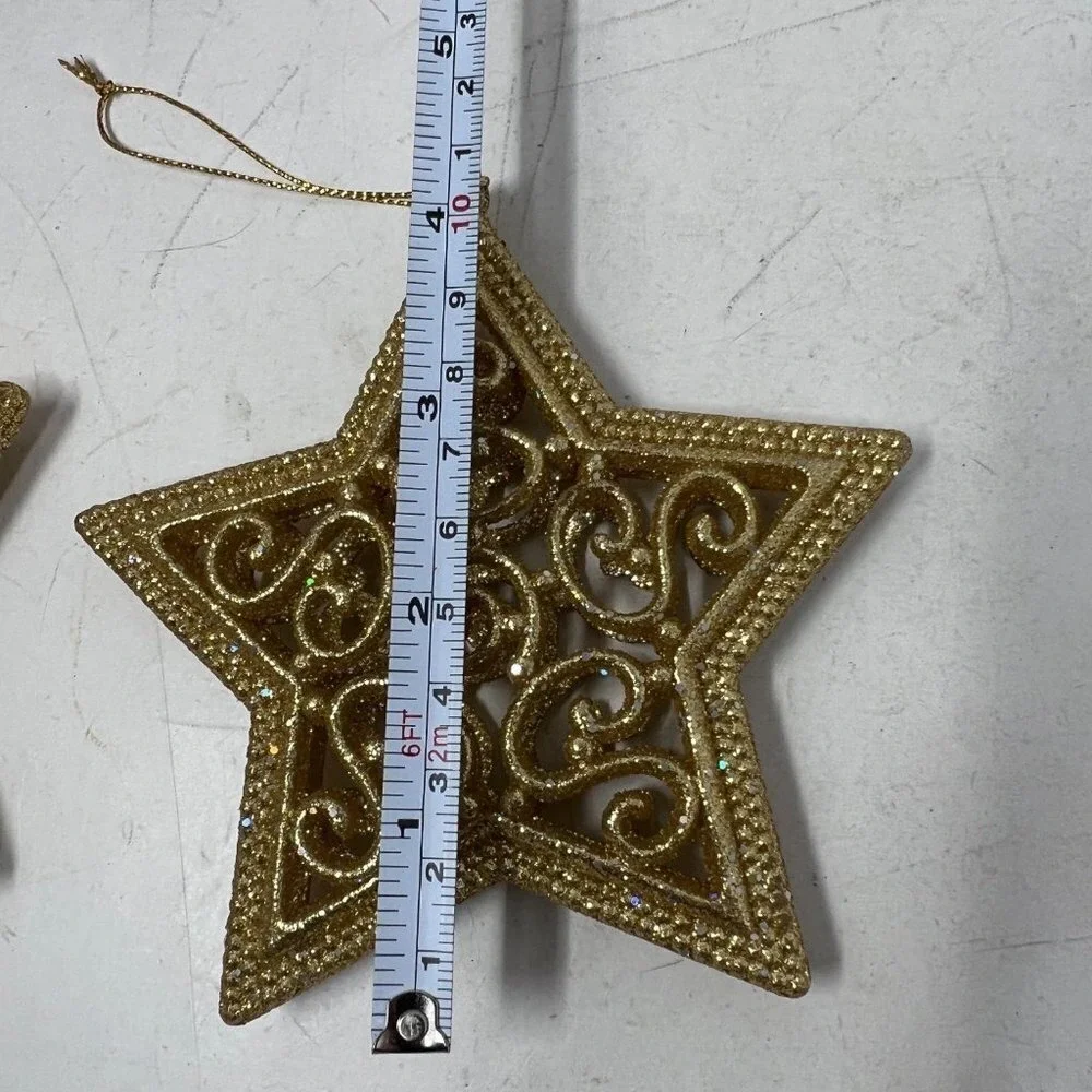 Christmas Ornaments Set of‎ 3 2 Star 1 Ball
